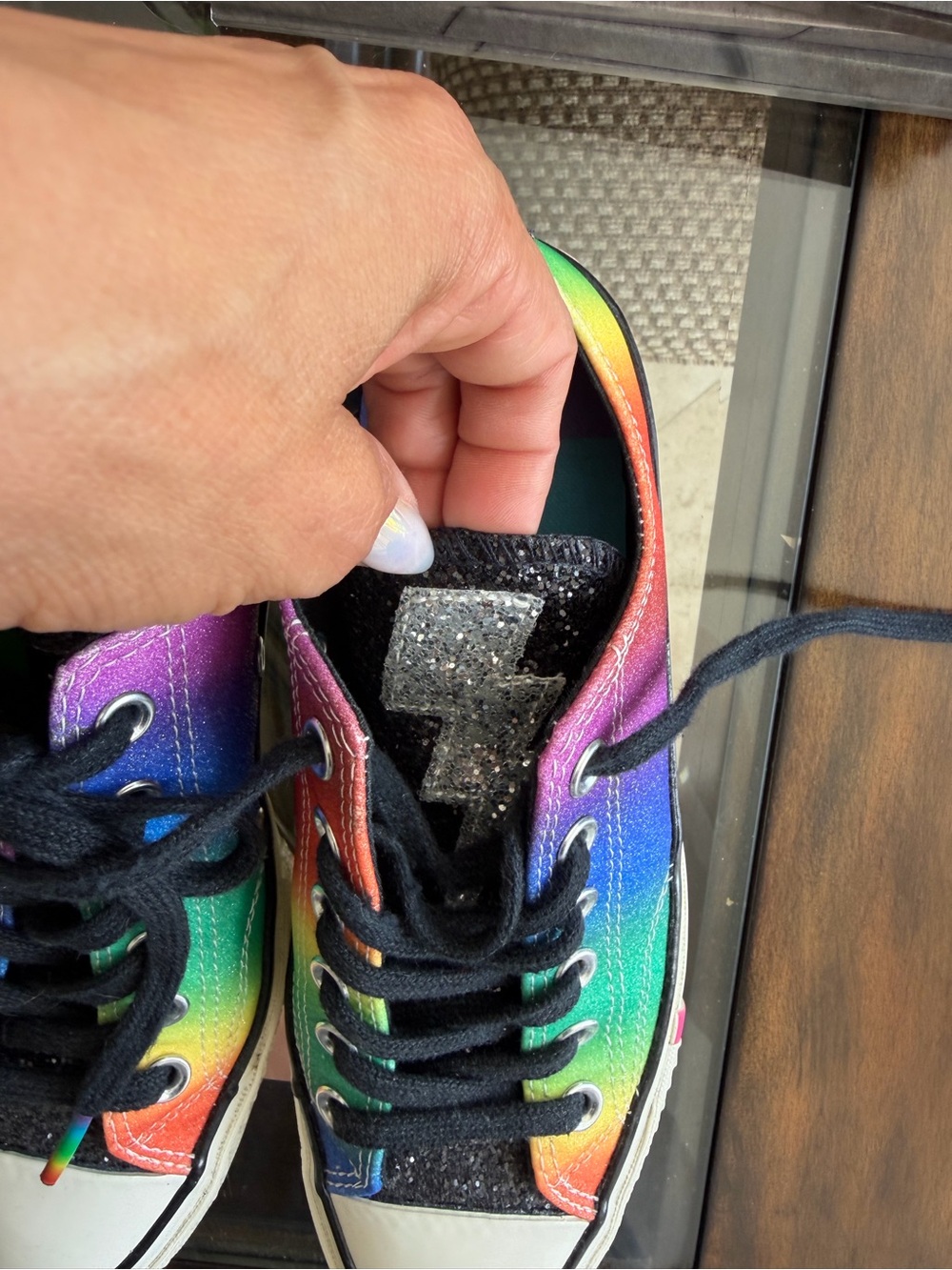 Converse Multicolor Rainbow Low-Top Sneakers - Picture 6 of 9